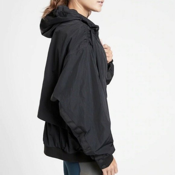 Athleta Legend Oversize Jacket size M Black - Picture 3 of 5